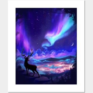 Deer Aurora Hill Posters and Art